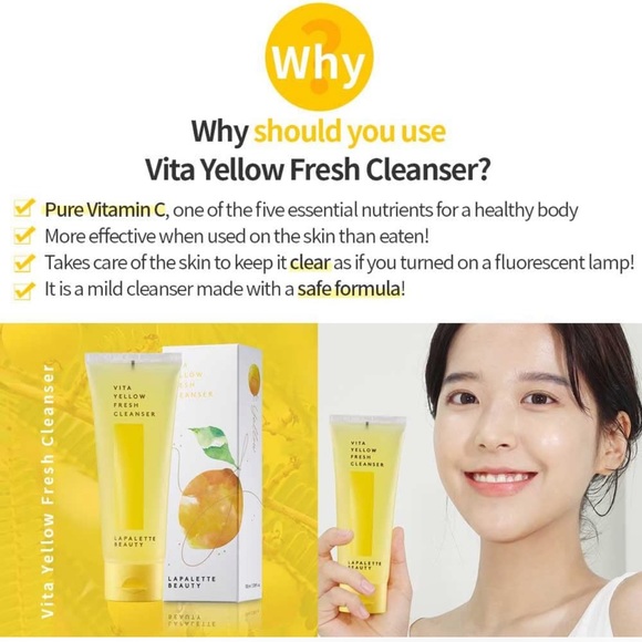 🍋 LAPALETTE BEAUTY Vita Yellow Fresh Cleanser - Picture 9 of 11